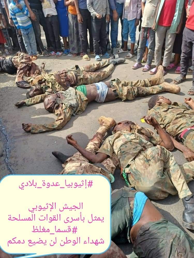 المسار نيوز الجيش الإثيوبي يقتل سبعة جنود سودانيين ومواطن كانوا أسرى لديهم 
