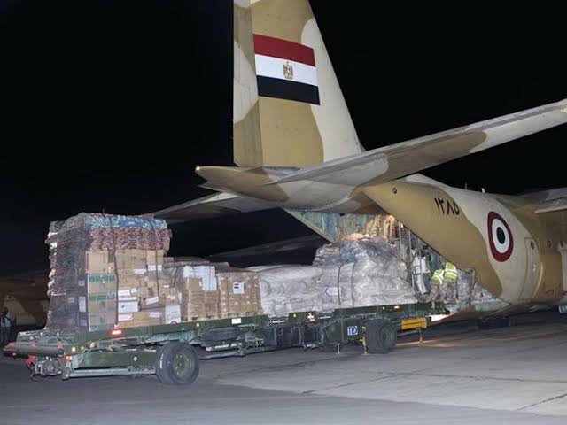 المسار نيوز مصر تدعم السودان بطائرة من المساعدات