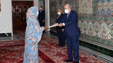 المسار نيوز السفيرة نادية محمد خير تقدم أوراق إعتمادها للرئيس الجزائري