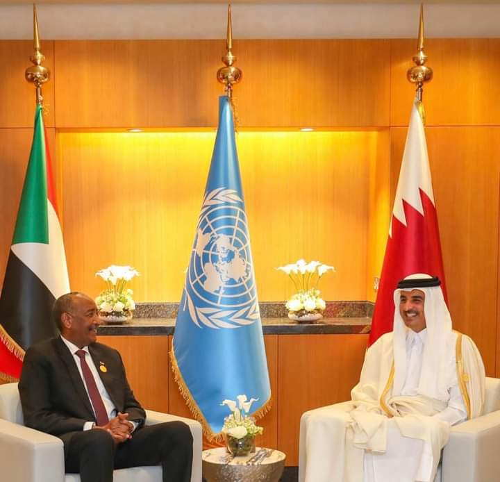 المسار نيوز رئيس مجلس السيادة يبحث مع أمير دولة قطر سمو الشيخ تميم بن حمد آل ثاني العلاقات الثنائية