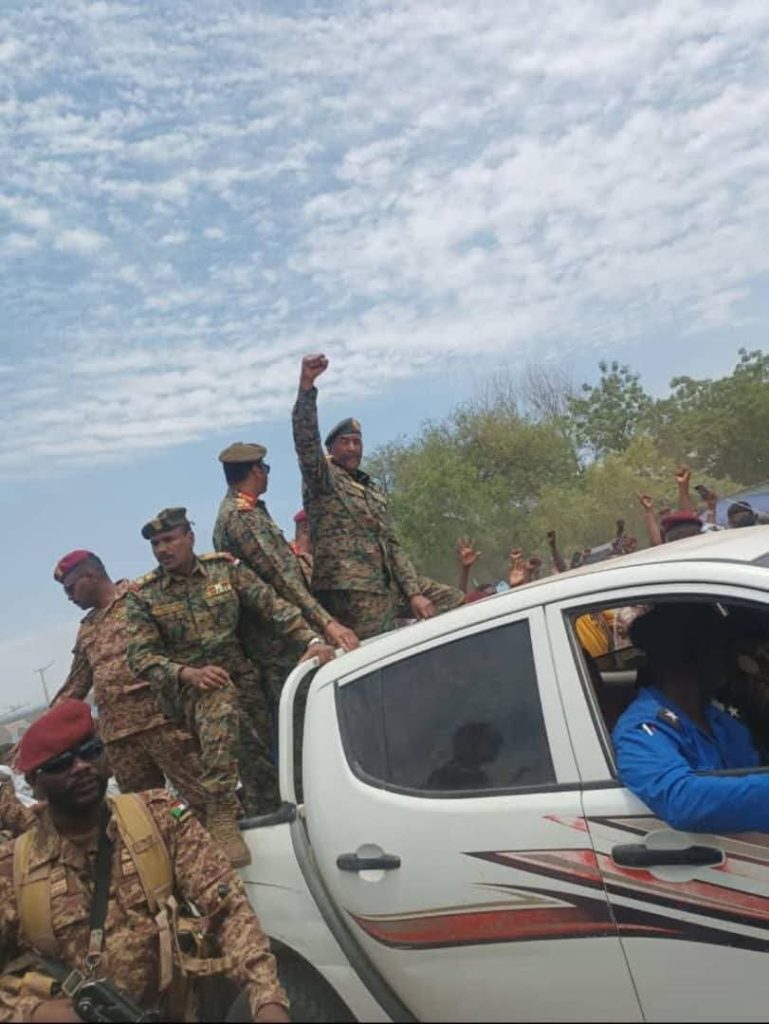 المسار نيوز زياره تاريخيه للرئيس عبدالفتاح البرهان الي مدينة الدندر